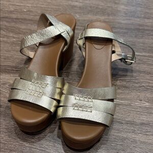 Boden Metallic Gold Women's Sandals